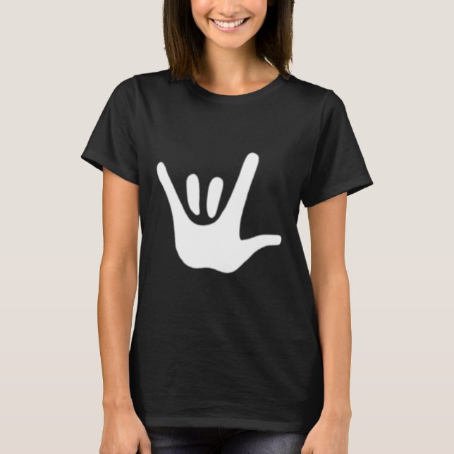 Camiseta American Sign Language Love Asl Deaf Awareness  (Frente)