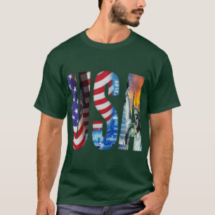 Camiseta American Spirit Bold Typography