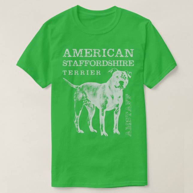 Camiseta American Staffordshire Terrier Amstaff (17) (Frente do Design)