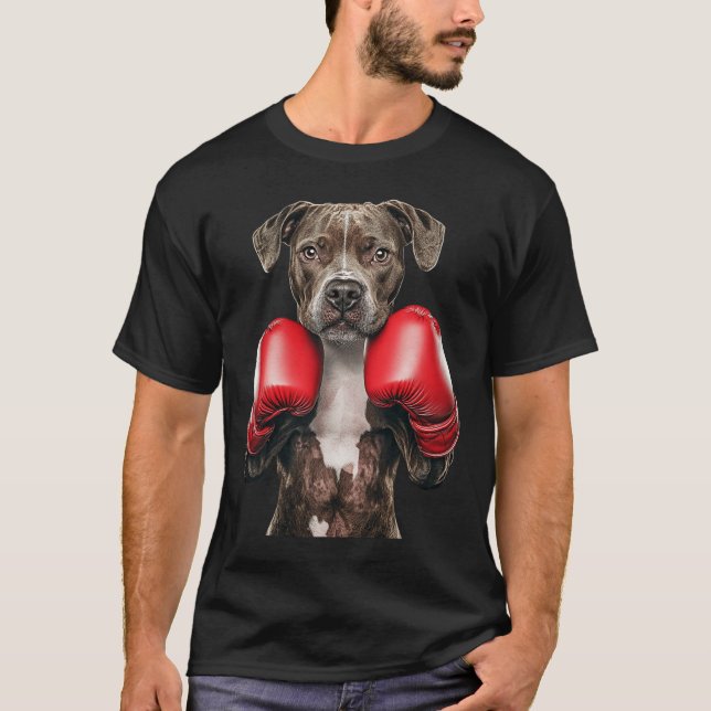 Camiseta American Staffordshire Terrier Boxing (Frente)