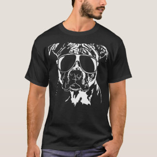 Camiseta American Staffordshire Terrier Óculos de Sol Cacho