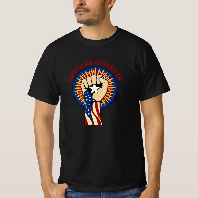 Camiseta American Strength – United We Stand Fist T-Shirt (Frente)