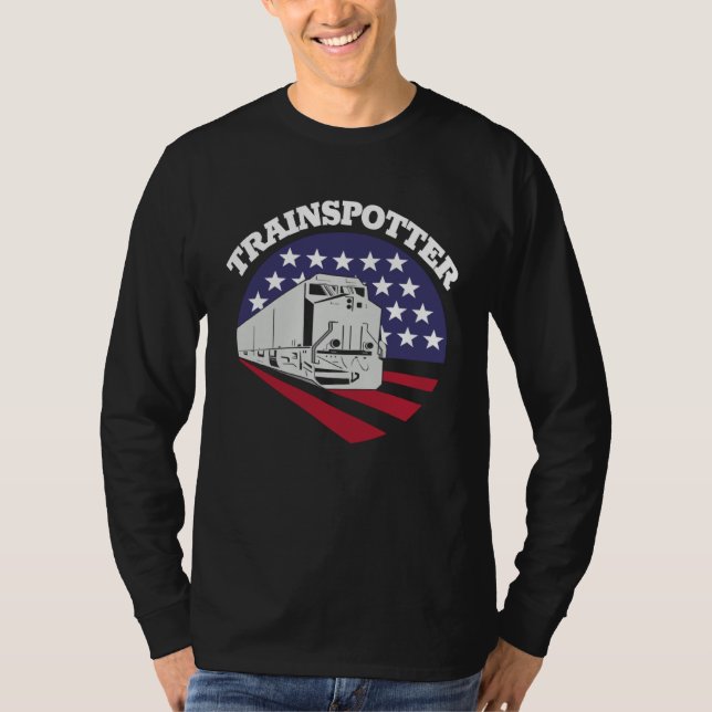 Camiseta American Trainspotter Train America Trainspotting  (Frente)