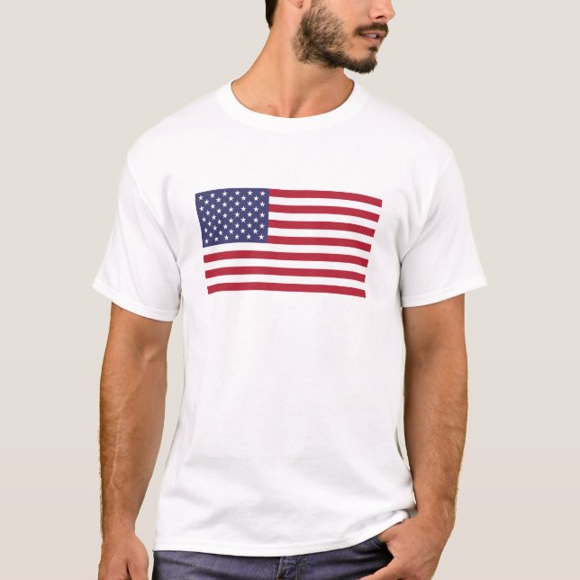 Camiseta American United States USA Flag T-shirt (Frente)