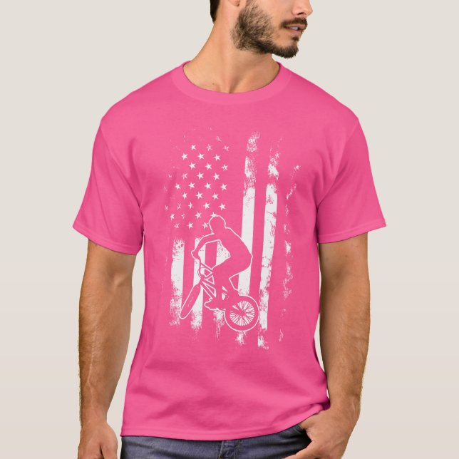 Camiseta American USA Flag Bmx (Frente)