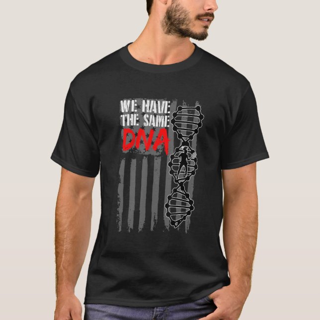 Camiseta American Usa Flag Tênis Dna Patriotic Tênis Fem (Frente)
