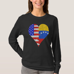 Camiseta American Venezuela Flag Heart