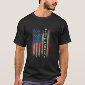Camiseta American Vintage Flag Biden Harris 2024 T Shirt
