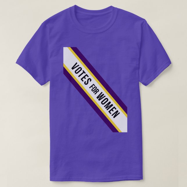 Camiseta American Votes for Women Suffragette Sash (Frente do Design)