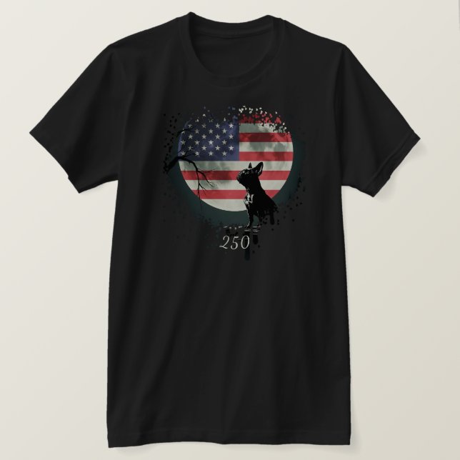 Camiseta American Watchdog - French Bulldog T-Shirt (Frente do Design)