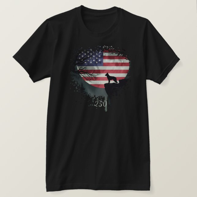 Camiseta American Watchdog - German Shepherd T-Shirt (Frente do Design)