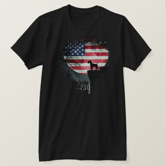 Camiseta American Watchdog - Irish Terrier T-Shirt (Frente do Design)