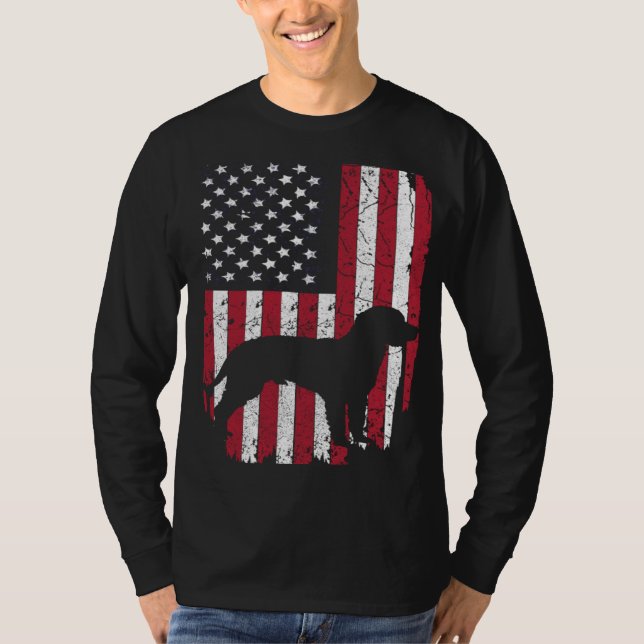Camiseta American Water Spaniel Dog Mom Dad  4th Of July US (Frente)