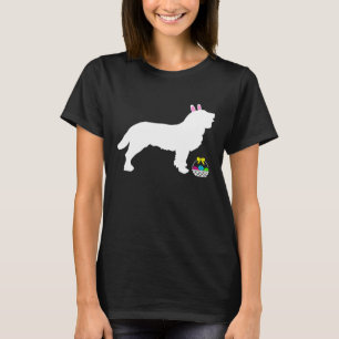 Camiseta American Water Spaniel Easter Bunny Dog Silhouette