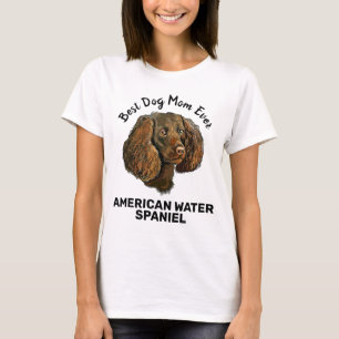 Camiseta American Water Spaniel, melhor mãe de cachorro de