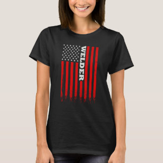 Camiseta American Welder Flag For Welding Men and Women