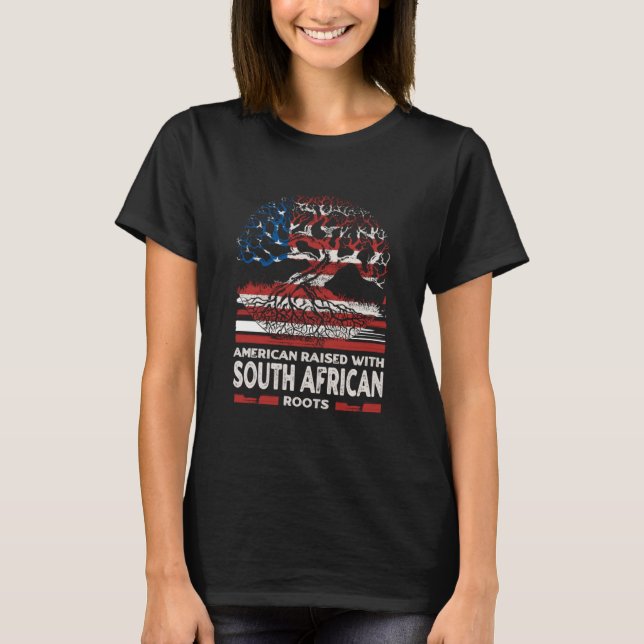 Camiseta American with South African Roots Patriotic (Frente)