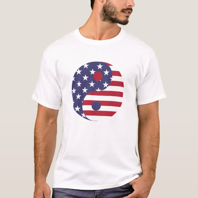 Camiseta American Ying e Yang (Frente)