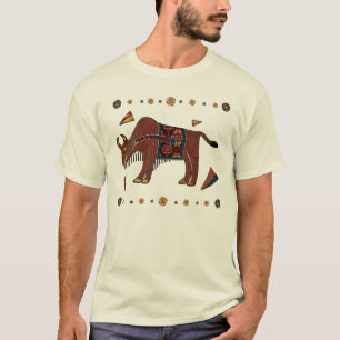 Camiseta Americana 3D do bisonte