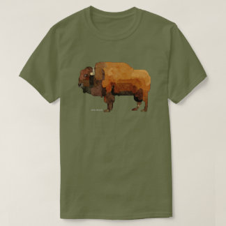 Camiseta Americana Buffalo (Bison) Watercolor