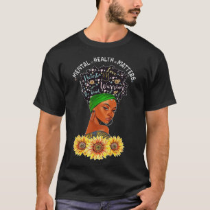 Camiseta Americana de Problemas de Saúde Mental Woman Warri