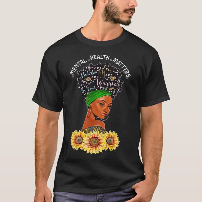 Camiseta Americana de Problemas de Saúde Mental Woman Warri (Frente)