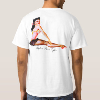 Camiseta Americana Retro 1950s Pin Up Girl Ballerina