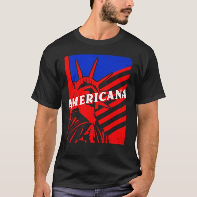 Camiseta Americana Statue of Liberty BJJ Jiu Jitsu MMA Figh (Frente)