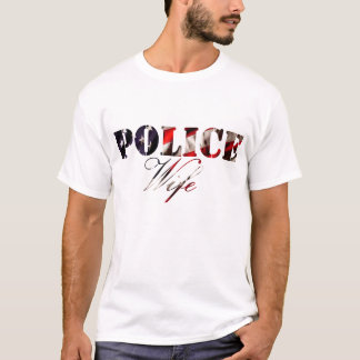 Camiseta americanflagpolicewife