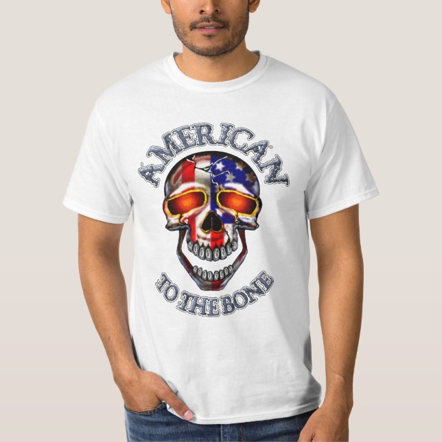 Camiseta Americano 2 o t-shirt do osso (Frente)
