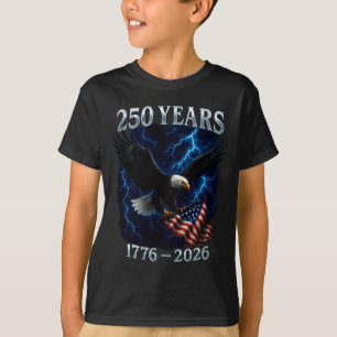 Camiseta Americano águia de 250 anos bandeira dos EUA patri