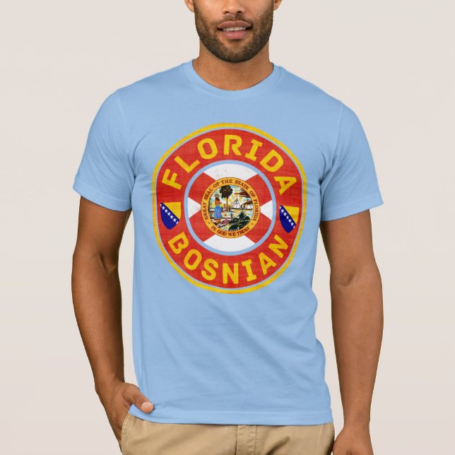 Camiseta Americano bósnio da Flórida (Frente)