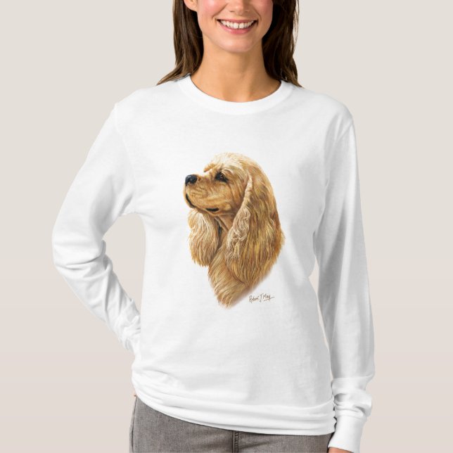 Camiseta Americano cocker spaniel (Frente)