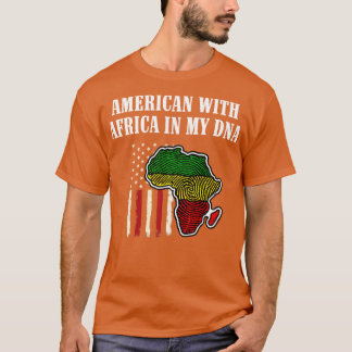 Camiseta Americano com África no meu DNA