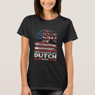 Camiseta Americano com Raízes Holandesas Patriótico Países