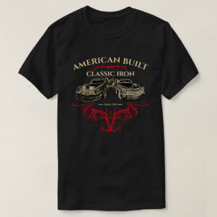 Camiseta Americano Construído Clássico Caminhões de Ferr