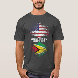 Camiseta Americano cresceu com as Raízes da Guiana e a Band