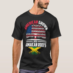 Camiseta Americano cresceu com raízes jamaicanas, na Jamaic