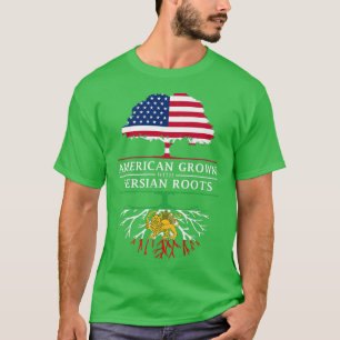 Camiseta Americano cresceu com Raízes Persas Premium 