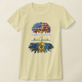 Camiseta Americano crescido - Bajan Roots Womens T-Shirt
