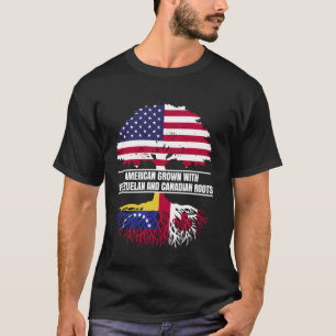Camiseta Americano crescido com bandeira Patrimônio venezue