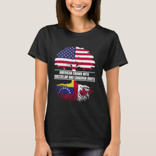 Camiseta Americano crescido com bandeira Patrimônio venezue