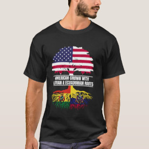 Camiseta Americano crescido com Patrimônio da Bandeira Bolí