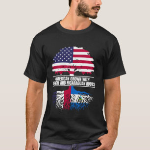 Camiseta Americano crescido com Patrimônio da Bandeira Fran