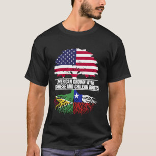 Camiseta Americano crescido com Patrimônio da Bandeira Guia