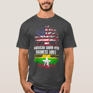 Camiseta Americano crescido com Raízes birmanesas e EUA Ban