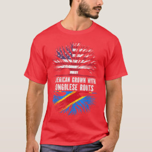 Camiseta Americano crescido com Raízes Congolesas e EUA Ban