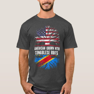 Camiseta Americano crescido com Raízes Congolesas e EUA Ban