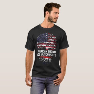 Camiseta americano crescido com raízes holandesas