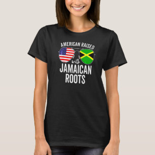 Camiseta Americano Criado Com Raízes jamaicanas Usa Jamaica